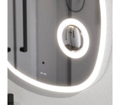 Зеркало с контурной LED-подсветкой, ИК сенсором и косметическим зеркалом, 55 см AM.PM Func M8FMOX0553SA  