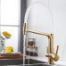 Смеситель для кухни с подключением фильтра воды Rose R658G, золотой сатин