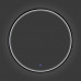 Круглое зеркало в алюминиевой раме Comforty Вега-75 LED IC-подсветка, холодный свет, сенсор, чёрный матовый 00-00020727 