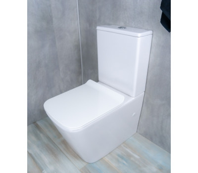 Напольный унитаз с бачком CeramaLux TR2170-1 смыв Торнадо, белый, кнопка круглая Напольный унитаз с бачком CeramaLux TR2170-1 смыв Торнадо, белый, кнопка круглая