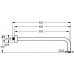 Держатель для верхнего душа Ideal Standard Idealrain B9445AA Хром 