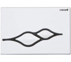 Кнопка для инсталляции UFO бело-черная CREAVIT GP1001.02 Бело-чёрная Кнопка для инсталляции UFO бело-черная CREAVIT GP1001.02 Бело-чёрная