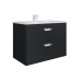 Тумба с раковиной для ванной подвесная Uperwood Modul 77х45х57 см, черная матовая 393020551 Тумба с раковиной для ванной подвесная Uperwood Modul 77х45х57 см, черная матовая 393020551