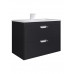 Тумба с раковиной для ванной подвесная Uperwood Modul 77х45х57 см, черная матовая 393020551 Тумба с раковиной для ванной подвесная Uperwood Modul 77х45х57 см, черная матовая 393020551