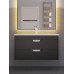 Тумба с раковиной для ванной подвесная Uperwood Modul 77х45х57 см, черная матовая 393020551 Тумба с раковиной для ванной подвесная Uperwood Modul 77х45х57 см, черная матовая 393020551