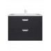 Тумба с раковиной для ванной подвесная Uperwood Modul 77х45х57 см, черная матовая 393020551 Тумба с раковиной для ванной подвесная Uperwood Modul 77х45х57 см, черная матовая 393020551
