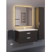 Тумба с раковиной для ванной подвесная Uperwood Modul 77х45х57 см, черная матовая 393020551 Тумба с раковиной для ванной подвесная Uperwood Modul 77х45х57 см, черная матовая 393020551