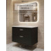 Тумба с раковиной для ванной подвесная Uperwood Modul 77х45х57 см, черная матовая 393020551 Тумба с раковиной для ванной подвесная Uperwood Modul 77х45х57 см, черная матовая 393020551