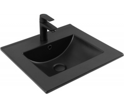 Раковина Aquanet Flat 50 черная матовая Раковина Aquanet Flat 50 черная матовая