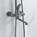 Душевая система Shevanik S6236T, оружейная сталь