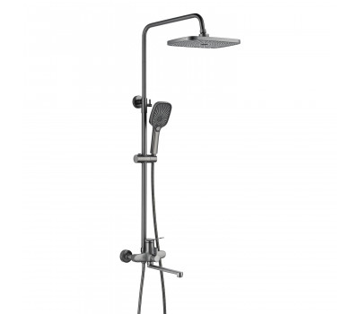 Душевая система Shevanik S6236T, оружейная сталь