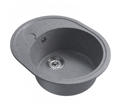 Мойка MIXLINE ML-GM17 овальная с крылом  графит 342 580*470*180мм NEW 551944 графит 