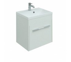 Тумба с раковиной Aquanet Августа 50 белый (ручка хром) Тумба с раковиной Aquanet Августа 50 белый (ручка хром)