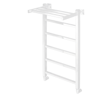 Полотенцесушитель водяной Comfysan Marte-K W-6 80/40 с полкой, белый 