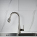 Смеситель для кухни с выдвижным изливом Shevanik S363L, сатин