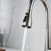 Смеситель для кухни с выдвижным изливом Shevanik S363L, сатин