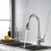 Смеситель для кухни с выдвижным изливом Shevanik S363L, сатин