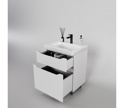 Тумба напольная Style Line Марелла 60 (2 ящ.) Люкс антискрейтч белый глянец, PLUS СС-00002396 Тумба напольная Style Line Марелла 60 (2 ящ.) Люкс антискрейтч белый глянец, PLUS СС-00002396