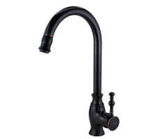 Смеситель для кухни TWIGGY с R-изливом черный TG 519 B ESKO 