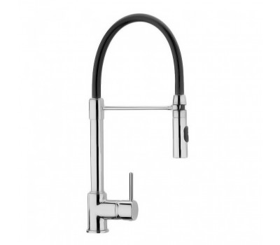 Смеситель для кухни PAINI Cox гибкий излив черный, хром (CR) 78CR557YOSPEKM 