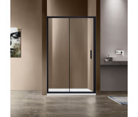 Душевая дверь Vincea Garda VDS-1G140CLB, 1400, черный, стекло прозрачное 