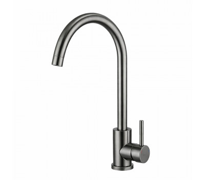 Смеситель для кухни FRAP F40899-9, оружейная сталь 
