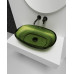 Раковина накладная прозрачная ABBER Kristall AT2805Emerald зеленая Раковина накладная прозрачная ABBER Kristall AT2805Emerald зеленая