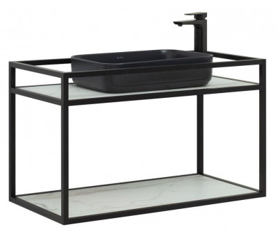 Консоль под раковину Allen Brau Liberty 90 1.33003.BB черный браш 