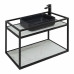 Консоль под раковину Allen Brau Liberty 90 1.33003.BB черный браш 
