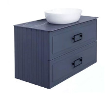 Тумба под раковину подвесная La Fenice Cubo TWIN FNC-01-CUB-BG-100-2, синяя  Тумба под раковину подвесная La Fenice Cubo TWIN FNC-01-CUB-BG-100-2, синяя