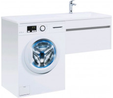 Тумба с раковиной Aquanet Токио 130 R белый (подвесная, 1 ящик) 