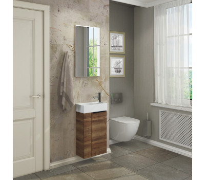 Зеркало Comforty Асти-40 дуб темно-коричневый 