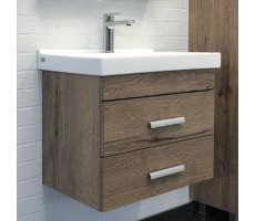 Тумба-умывальник Comforty Никосия 60П дуб темный с раковиной Fest 60 F01 00-00008853 