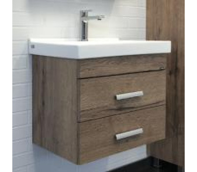 Тумба-умывальник Comforty Никосия 60П дуб темный с раковиной Fest 60 F01 00-00008853 