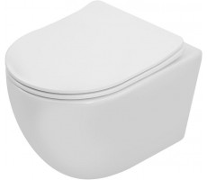 Унитаз с сидением Soft Close -SLIMSEAT подвесной Logan L1W SHORT TORNADO 342544 