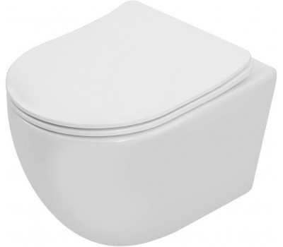 Унитаз с сидением Soft Close -SLIMSEAT подвесной Logan L1W SHORT TORNADO 342544 
