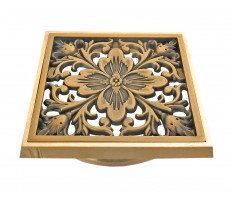 Решетка BRONZE DE LUXE "Цветок" для трапа 21975 бронза Решетка BRONZE DE LUXE "Цветок" для трапа 21975 бронза