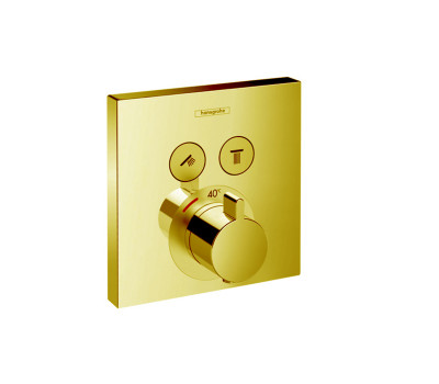 Термостат смеситель для душа Hansgrohe ShowerSelect 15763990 Золото 