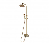 Комплект для душевой без излива душ "Цветок" Bronze de Luxe WINDSOR 10118/1F бронза 