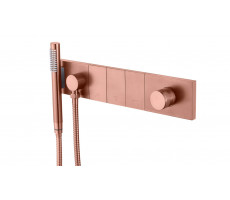 Смеситель ZODIAC с ручным душем COPPER BRUSHED Boheme 132-SYS-CB брашированная медь 