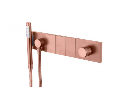 Смеситель ZODIAC с ручным душем COPPER BRUSHED Boheme 132-SYS-CB брашированная медь 