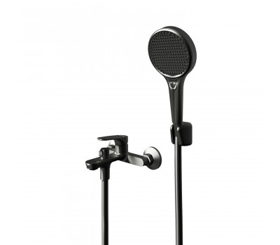 Смеситель для ванны Knotlor KN-82/GM вороненая сталь матовый 