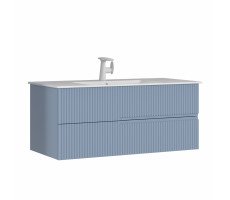 Тумба с раковиной ORKA Moonlight 120 подвесная, голубой матовый 5001507 