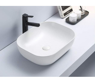 Умывальник CeramaLux 78104MW белый матовый 