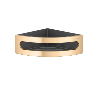 Угловая полочка для душа, съемная вставка Keuco ELEGANCE 11657250001 Латунь 