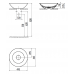 Раковина 45 см CREAVIT FOGLIA FG145-00CB00E-0000 Белый 