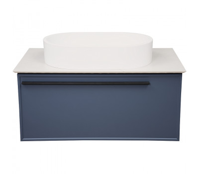 Тумба под раковину подвесная La Fenice Elba FNC-01-ELB-BG-80, синяя  Тумба под раковину подвесная La Fenice Elba FNC-01-ELB-BG-80, синяя