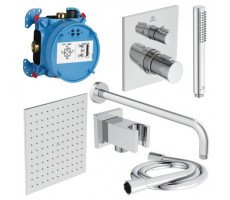 Душевой комплект Ideal Standard Ceratherm ALL in ONE 7 в 1, A7572AA, с термостатом, хром Хром Душевой комплект Ideal Standard Ceratherm ALL in ONE 7 в 1, A7572AA, с термостатом, хром Хром
