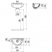 Раковина TP040 (23*39см) CREAVIT TP040-00CB00E-0000 Белый 
