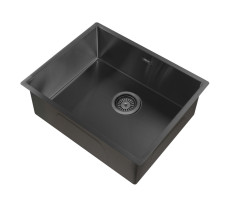 Кухонная мойка ABBER Wasser Kreis AF2196MB черная матовая 